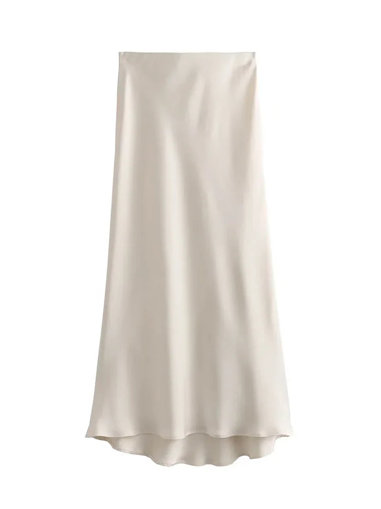 Jupe Satin Élégance