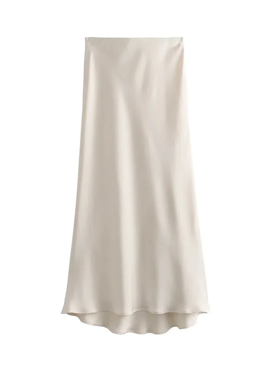 Jupe Satin Élégance